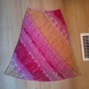 Pink hippie skirt